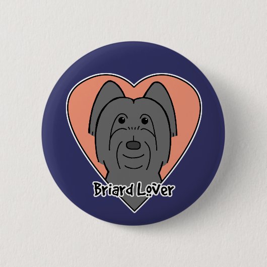 Badge Rond 5 Cm Amant de Briard (Devant)