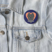 Badge Rond 5 Cm Amant de Briard (En situation)
