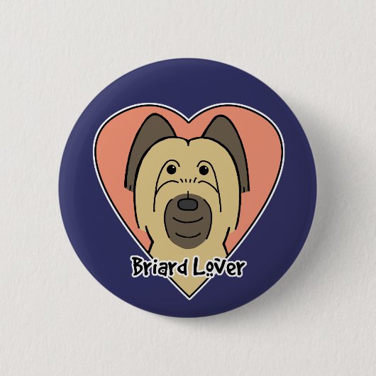Badge Rond 5 Cm Amant de Briard (Devant)