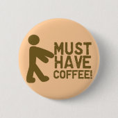 Badge Rond 5 Cm Amant de café (Devant)
