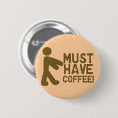 Badge Rond 5 Cm Amant de café (Devant & derrière)