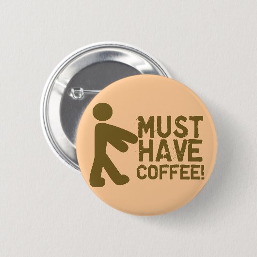 Badge Rond 5 Cm Amant de café (Devant & derrière)