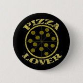Badge Rond 5 Cm Amant de pizza (Devant)
