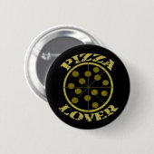 Badge Rond 5 Cm Amant de pizza (Devant & derrière)