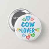 BADGE ROND 5 CM AMANT DE VACHE (Devant & derrière)