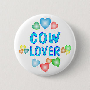 BADGE ROND 5 CM AMANT DE VACHE