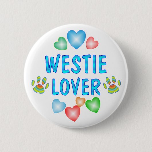 BADGE ROND 5 CM AMANT DE WESTIE (Devant)