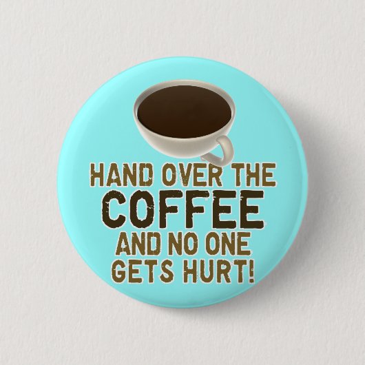 Badge Rond 5 Cm Amant drôle de café (Devant)