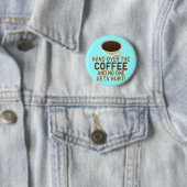 Badge Rond 5 Cm Amant drôle de café (En situation)