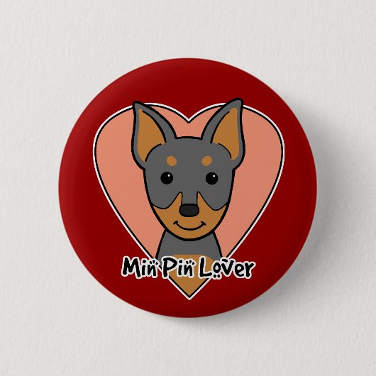 Badge Rond 5 Cm Amant minimum de Pin (Devant)