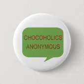 BADGE ROND 5 CM AMANTS DE CHOCOLAT ! (Devant)
