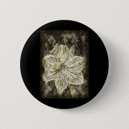 Badge Rond 5 Cm Amaryllis Old Time Sketch (Devant)
