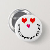 Badge Rond 5 Cm Amateur de café (Devant & derrière)