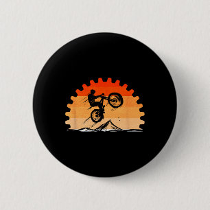 Badge Rond 5 Cm Amateur de cyclisme Cycle vintage pour randonnée à