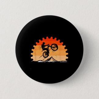 Badge Rond 5 Cm Amateur de cyclisme Cycle vintage pour randonnée à