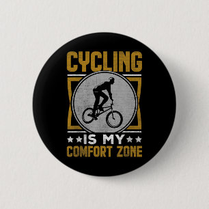 Badge Rond 5 Cm Amateur de cyclisme en montagne Vélo de route Cycl