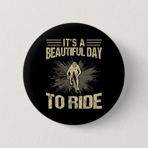 Badge Rond 5 Cm Amateur de cyclisme en montagne Vélo de route Cycl