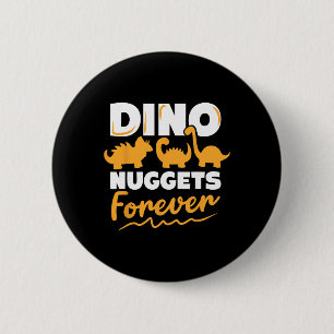 Badge Rond 5 Cm Amateur de Dino Nuggets de Poulet Dino Nuggets Pou