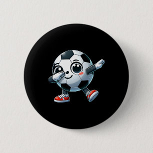Badge Rond 5 Cm Amateur de footballeur Dabbing Mignon Enfants Garç