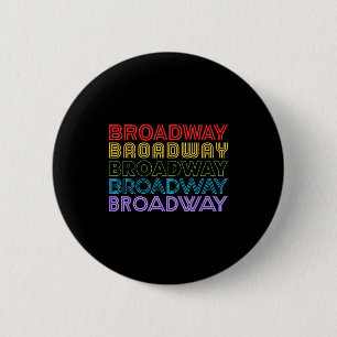 Badge Rond 5 Cm Amateur de musique rétro de Broadway Théâtre Théât