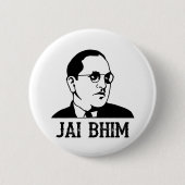 Badge Rond 5 Cm Ambedkar Jayanthi Jai Bhim/Bheem (Devant)