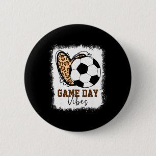 Badge Rond 5 Cm Ambiance de jour de match de foot décolorée Maman