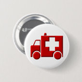 Badge Rond 5 Cm Ambulance / TEM (Devant & derrière)