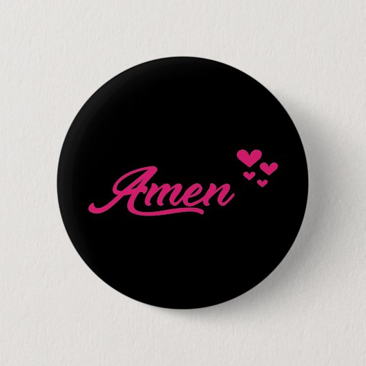 Badge Rond 5 Cm Amen (Devant)