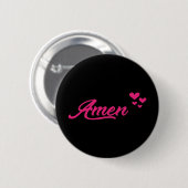 Badge Rond 5 Cm Amen (Devant & derrière)