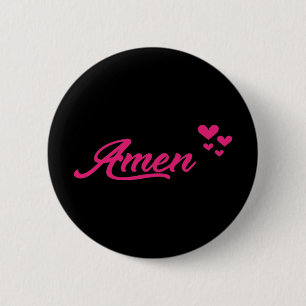 Badge Rond 5 Cm Amen