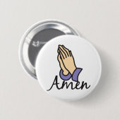 Badge Rond 5 Cm Amen (Devant & derrière)