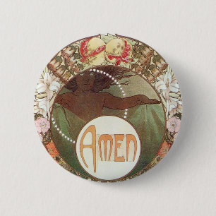 Badge Rond 5 Cm Amen