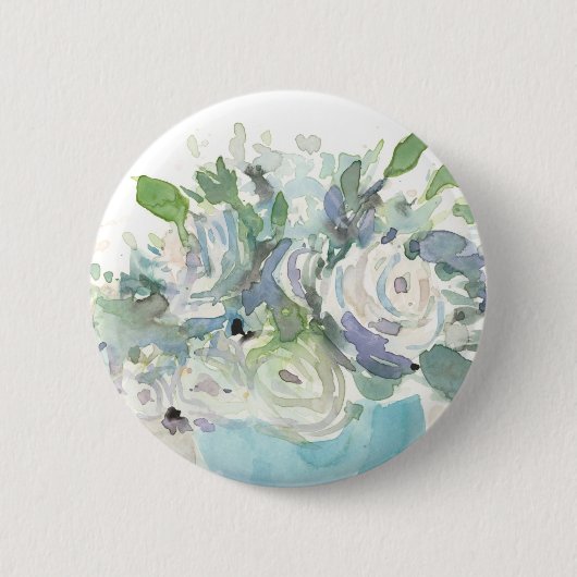 Badge Rond 5 Cm Aménagement de printemps - Bouquet d'aquarelle (Devant)