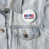 Badge Rond 5 Cm Américain cubain (En situation)