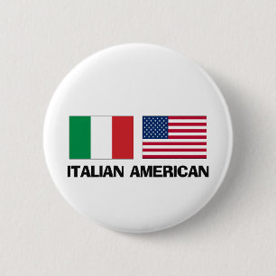 Badge Rond 5 Cm Américain italien