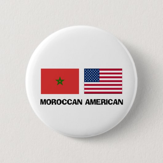 Badge Rond 5 Cm Américain marocain (Devant)
