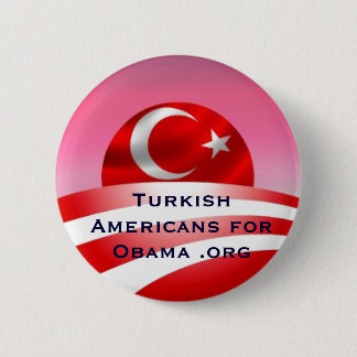 Badge Rond 5 Cm Américains turcs pour Obama .org