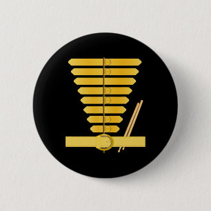 Badge Rond 5 Cm American Drum Major Costume Marching Band Uniforme