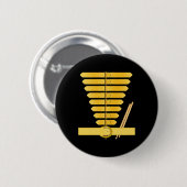 Badge Rond 5 Cm American Drum Major Costume Marching Band Uniforme (Devant & derrière)