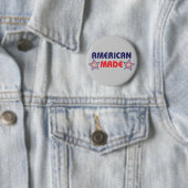Badge Rond 5 Cm American Fade Grey (En situation)