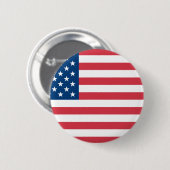Badge Rond 5 Cm American Flag (Devant & derrière)