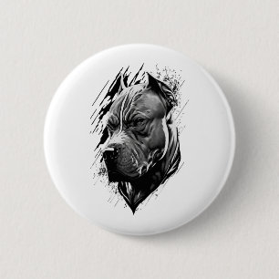 Badge Rond 5 Cm American Staffordshire Terrier