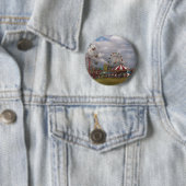 Badge Rond 5 Cm Americana - carnaval de déplacement (En situation)