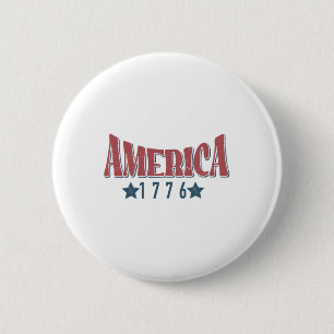 Badge Rond 5 Cm Amérique 1776 Accueil Du 4 juillet Libre