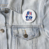 Badge Rond 5 Cm Amérique américaine heureuse 4 juillet Trump Améri (En situation)