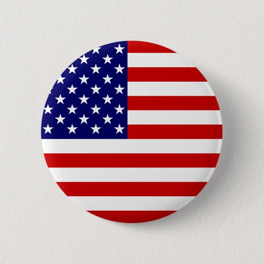 Badge Rond 5 Cm Amérique, drapeau USA (Devant)