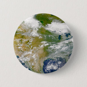 Badge Rond 5 Cm Amérique Du Nord Avec Fumée Visible Dans Les Endro