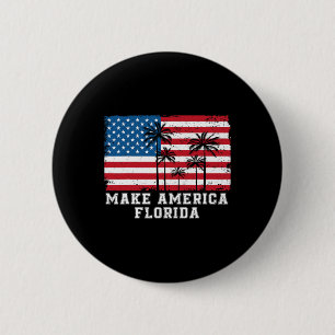 Badge Rond 5 Cm Amérique Floride Desantis 2024 Trump Desantis Elec