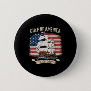 Badge Rond 5 Cm Amérique Golfe Mexique Président Trump Est 2025 Am