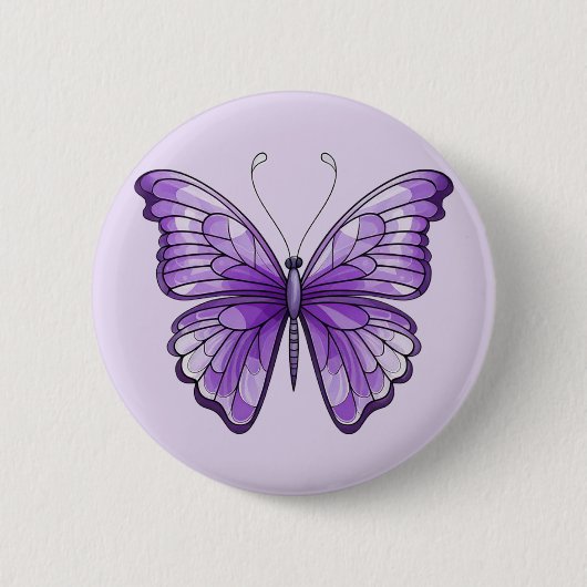 Badge Rond 5 Cm Amethyst Wings (Devant)